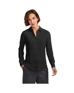 Brooks Brothers Women's Full-Button Satin Blouse