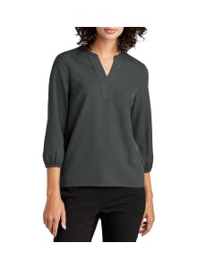 Mercer+Mettle Women's Stretch Crepe 3/4 Sleeve Blouse