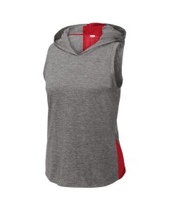 Sport-Tek - Ladies PosiCharge Tri-Blend Wicking Draft Hoodie Tank